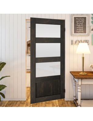Pendeltür - Country Schwarz gebeizt Model 36