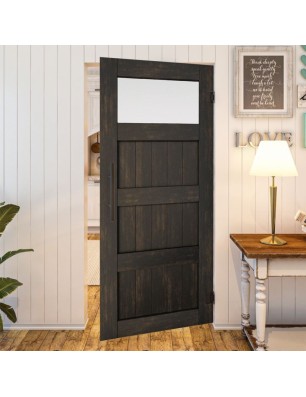 Pendeltür - Country Schwarz gebeizt Model 38