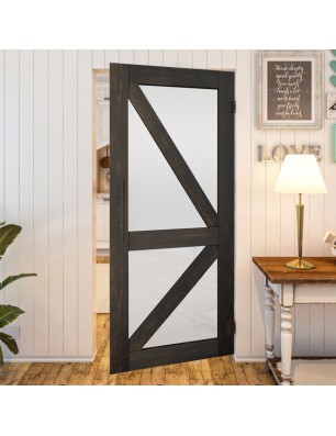Pendeltür - Country Schwarz gebeizt Model 43