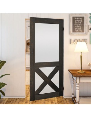 Pendeltür - Country Schwarz gebeizt Model 53
