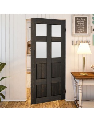 Pendeltür - Country Schwarz gebeizt Model 65