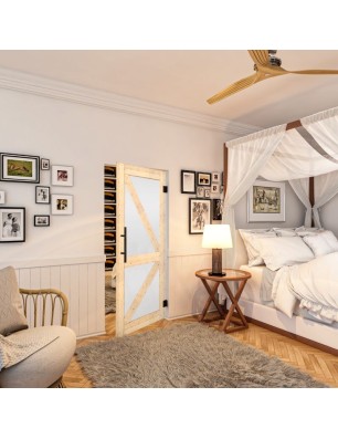 Pendeltür - Country Astkiefer Model 43 - modernes Zuhause