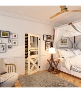 Pendeltür - Country Astkiefer Model 51 - modernes Zuhause