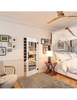 Pendeltür - Country Weiss Rustikal Model 12-modernes Zuhause