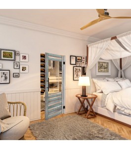 Pendeltür - Country Bunt geplankt Model 12-modernes Zuhause