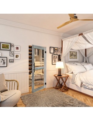 Pendeltür - Country Bunt geplankt Model 21-modernes Zuhause