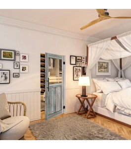 Pendeltür - Country Bunt geplankt Model 22-modernes Zuhause