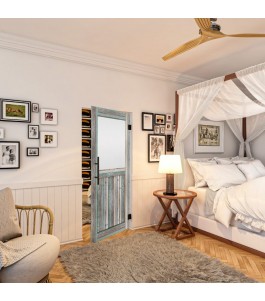 Pendeltür - Country Bunt geplankt Model 24-modernes Zuhause