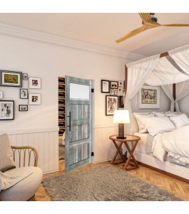 Pendeltür - Country Bunt geplankt Model 38-modernes Zuhause
