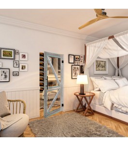 Pendeltür - Country Bunt geplankt Model 41-modernes Zuhause