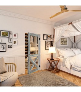 Pendeltür - Country Bunt geplankt Model 51-modernes Zuhause