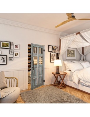 Pendeltür - Country Bunt geplankt Model 62-modernes Zuhause