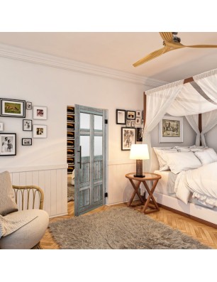 Pendeltür - Country Bunt geplankt Model 65-modernes Zuhause