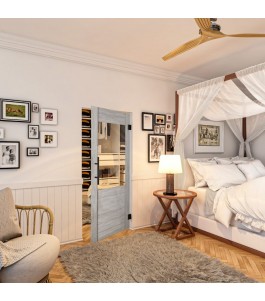 Pendeltür - Country Graueiche Model 12 - modernes Zuhause