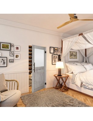 Pendeltür - Country Graueiche Model 24 - modernes Zuhause