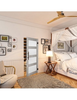 Pendeltür - Country Graueiche Model 35 - modernes Zuhause