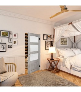 Pendeltür - Country Graueiche Model 36 - modernes Zuhause