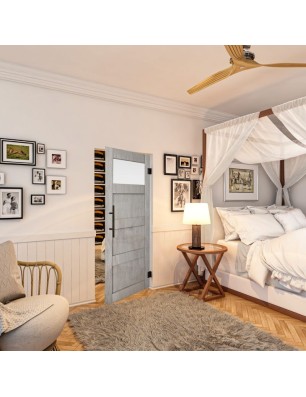 Pendeltür - Country Graueiche Model 38 - modernes Zuhause