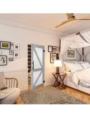 Pendeltür - Country Graueiche Model 43 - modernes Zuhause