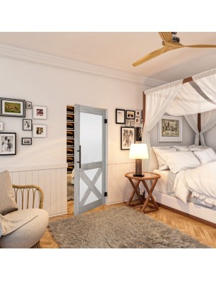 Pendeltür - Country Graueiche Model 53 - modernes Zuhause