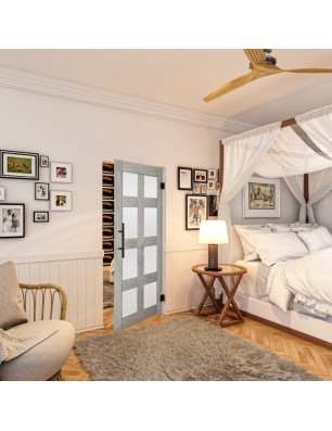 Pendeltür - Country Graueiche Model 64 - modernes Zuhause