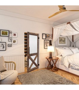 Pendeltür - Country Altholz Astig Model 54-modernes Zuhause