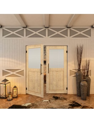 Pendeltür - Country Astkiefer Model 24 - modernes Zuhause