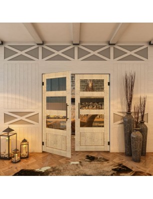 Pendeltür - Country Astkiefer Model 32 - modernes Zuhause