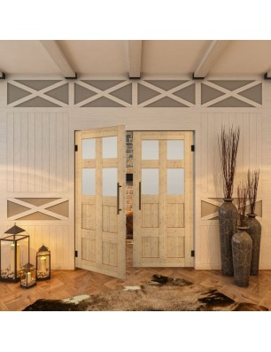 Pendeltür - Country Astkiefer Model 64 - modernes Zuhause