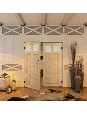 Pendeltür - Country Astkiefer Model 66 - modernes Zuhause