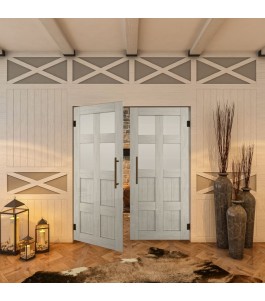 Pendeltür - Country Weiss Rustikal Model 65-modernes Zuhause