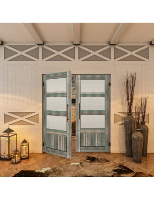 Pendeltür - Country Bunt geplankt Model 36-modernes Zuhause