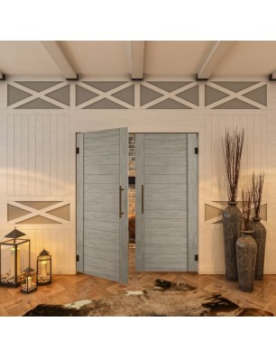 Pendeltür - Country Graueiche Model 10 - modernes Zuhause