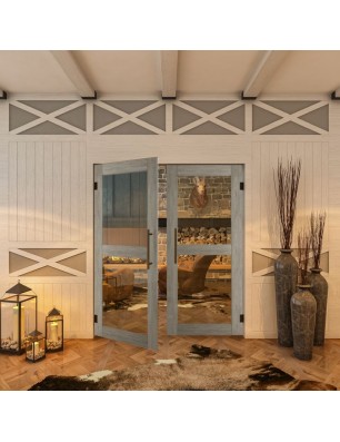 Pendeltür - Country Graueiche Model 21 - modernes Zuhause
