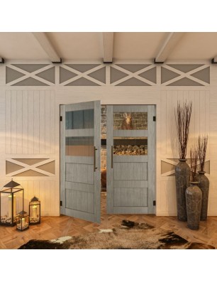 Pendeltür - Country Graueiche Model 33 - modernes Zuhause