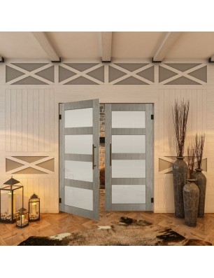Pendeltür - Country Graueiche Model 35 - modernes Zuhause
