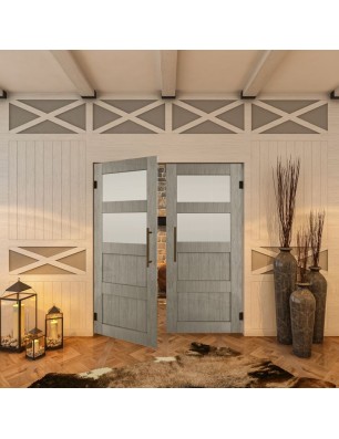 Pendeltür - Country Graueiche Model 37 - modernes Zuhause
