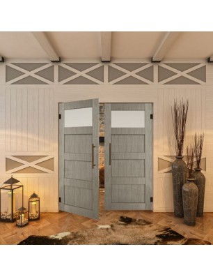 Pendeltür - Country Graueiche Model 38 - modernes Zuhause