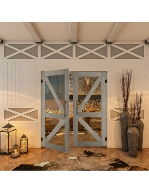 Pendeltür - Country Graueiche Model 41 - modernes Zuhause