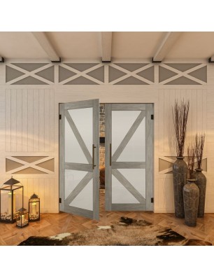 Pendeltür - Country Graueiche Model 43 - modernes Zuhause