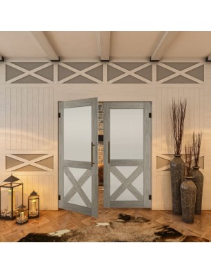 Pendeltür - Country Graueiche Model 53 - modernes Zuhause