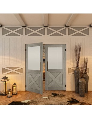 Pendeltür - Country Graueiche Model 54 - modernes Zuhause