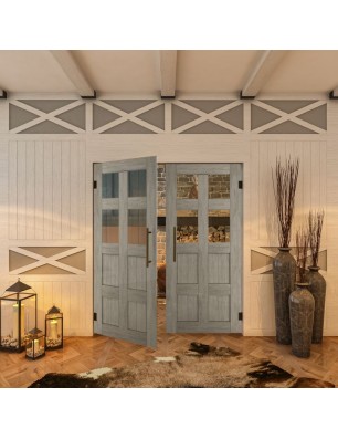 Pendeltür - Country Graueiche Model 62 - modernes Zuhause
