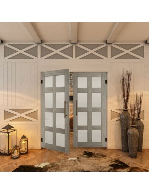 Pendeltür - Country Graueiche Model 64 - modernes Zuhause