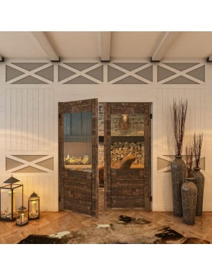 Pendeltür - Country Altholz Astig Model 12-modernes Zuhause