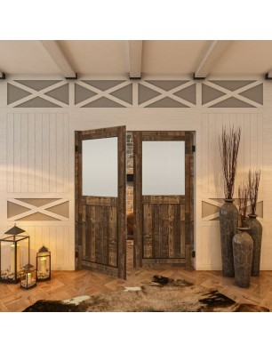 Pendeltür - Country Altholz Astig Model 23-modernes Zuhause