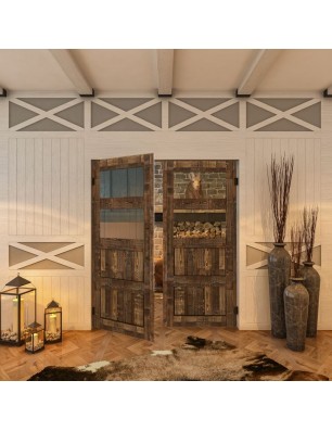Pendeltür - Country Altholz Astig Model 32-modernes Zuhause