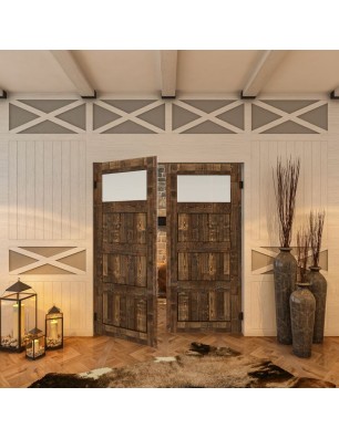 Pendeltür - Country Altholz Astig Model 35-modernes Zuhause