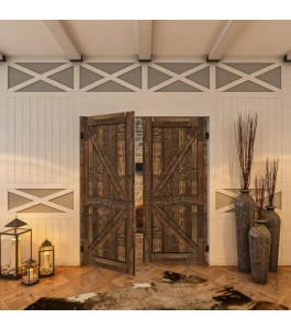 Pendeltür - Country Altholz Astig Model 40-modernes Zuhause