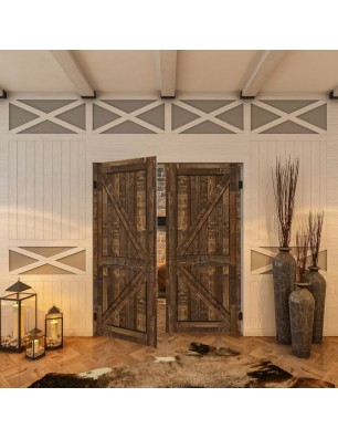 Pendeltür - Country Altholz Astig Model 40-modernes Zuhause